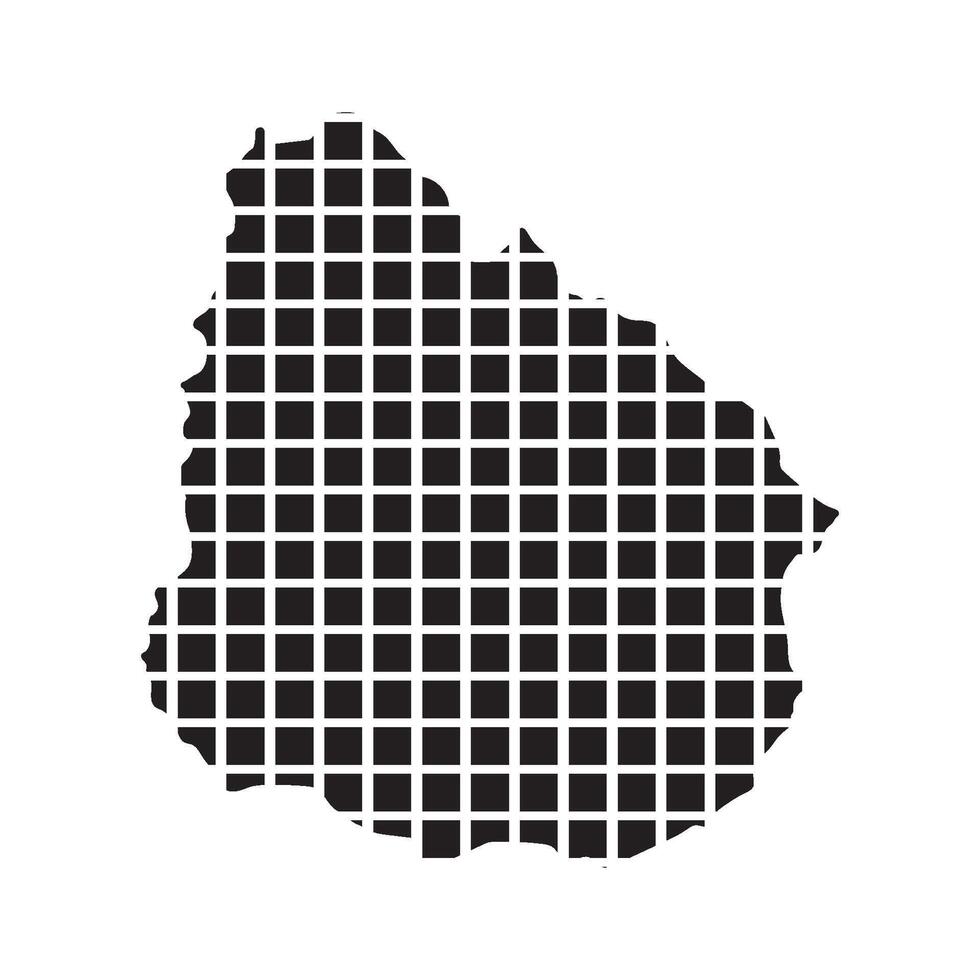 Uruguay Map symbol Icon vector