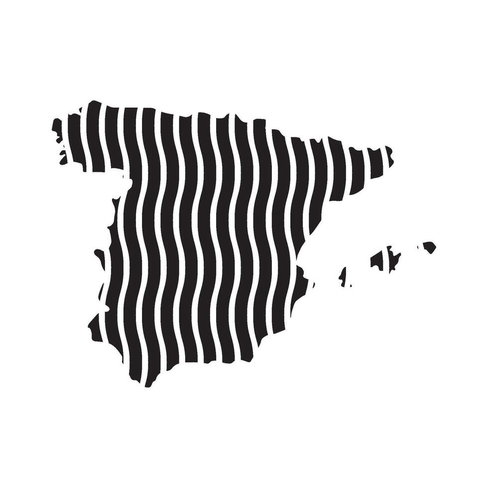 Spanyol Map symbol Icon vector