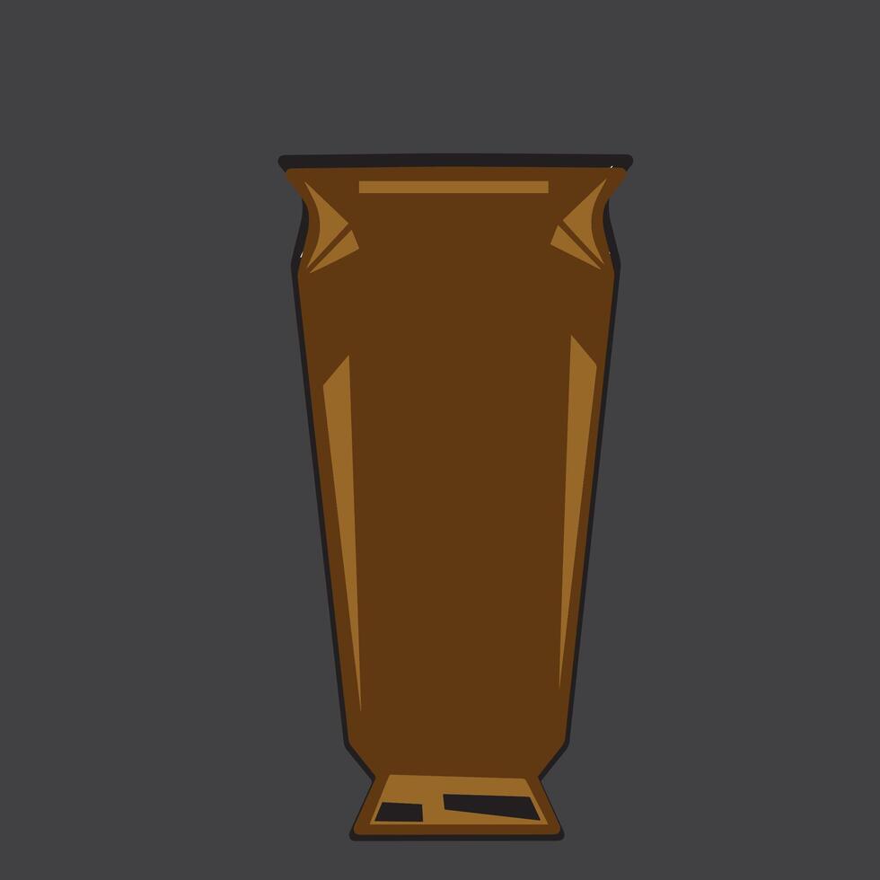 clay jar icon flat style jar shape vector