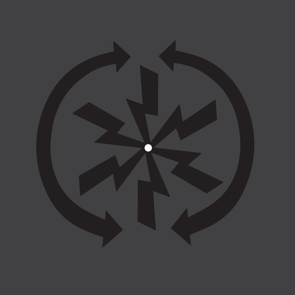 wind round icon flat style vector