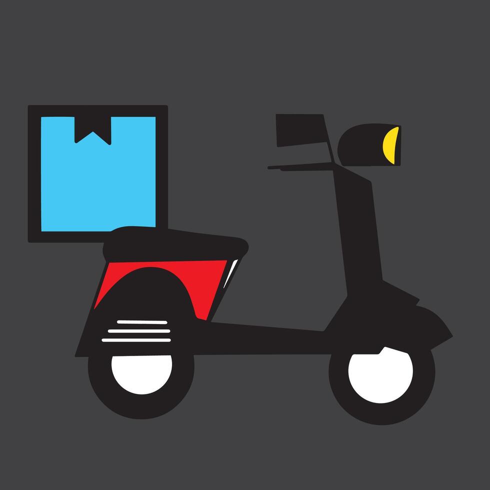 icon of deliveryman with power truck flat vector