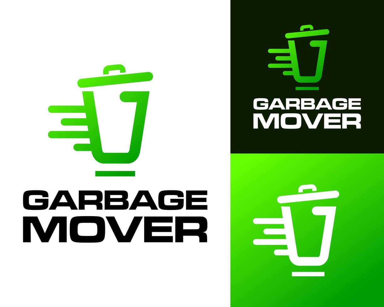 Letter G monogram waste processing logo design. vector