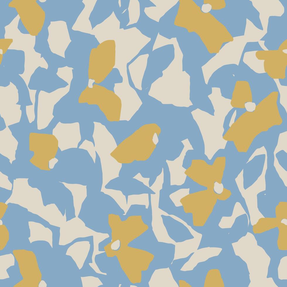 abstract nature themed floral illustration seamless repeat pattern digital artwork vector