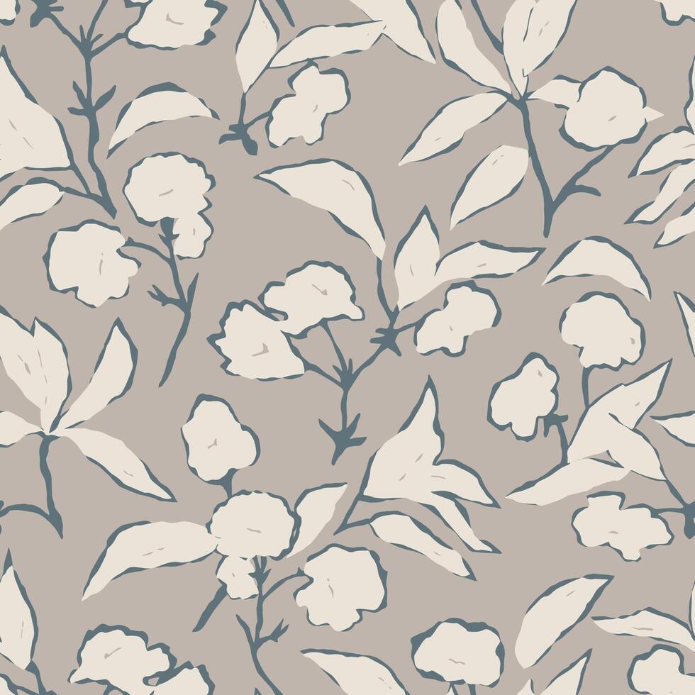 floral illustration repeat pattern digital artwork vector