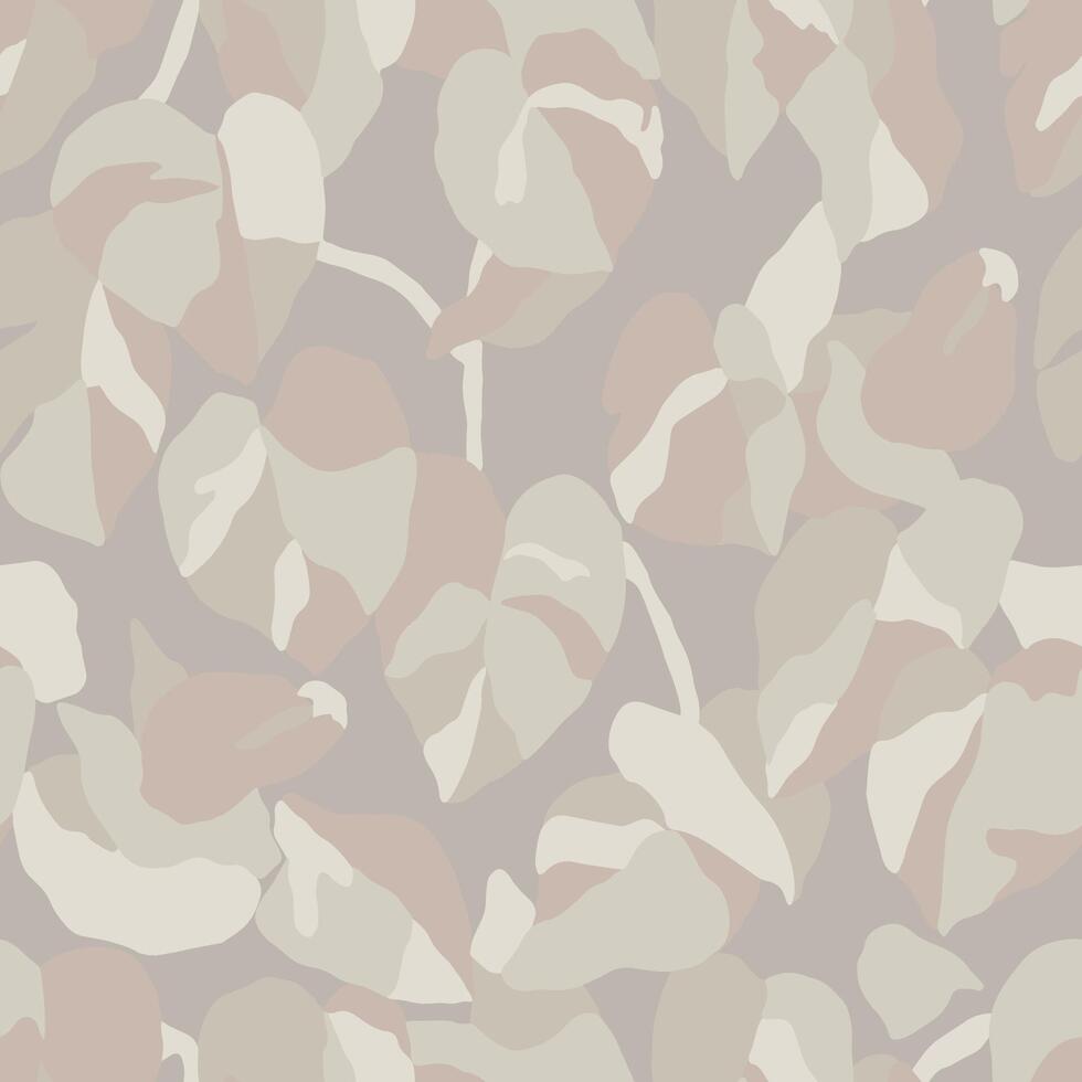 Color blocking tropical leaf illustration seamless repeat pattern digital artwork vector
