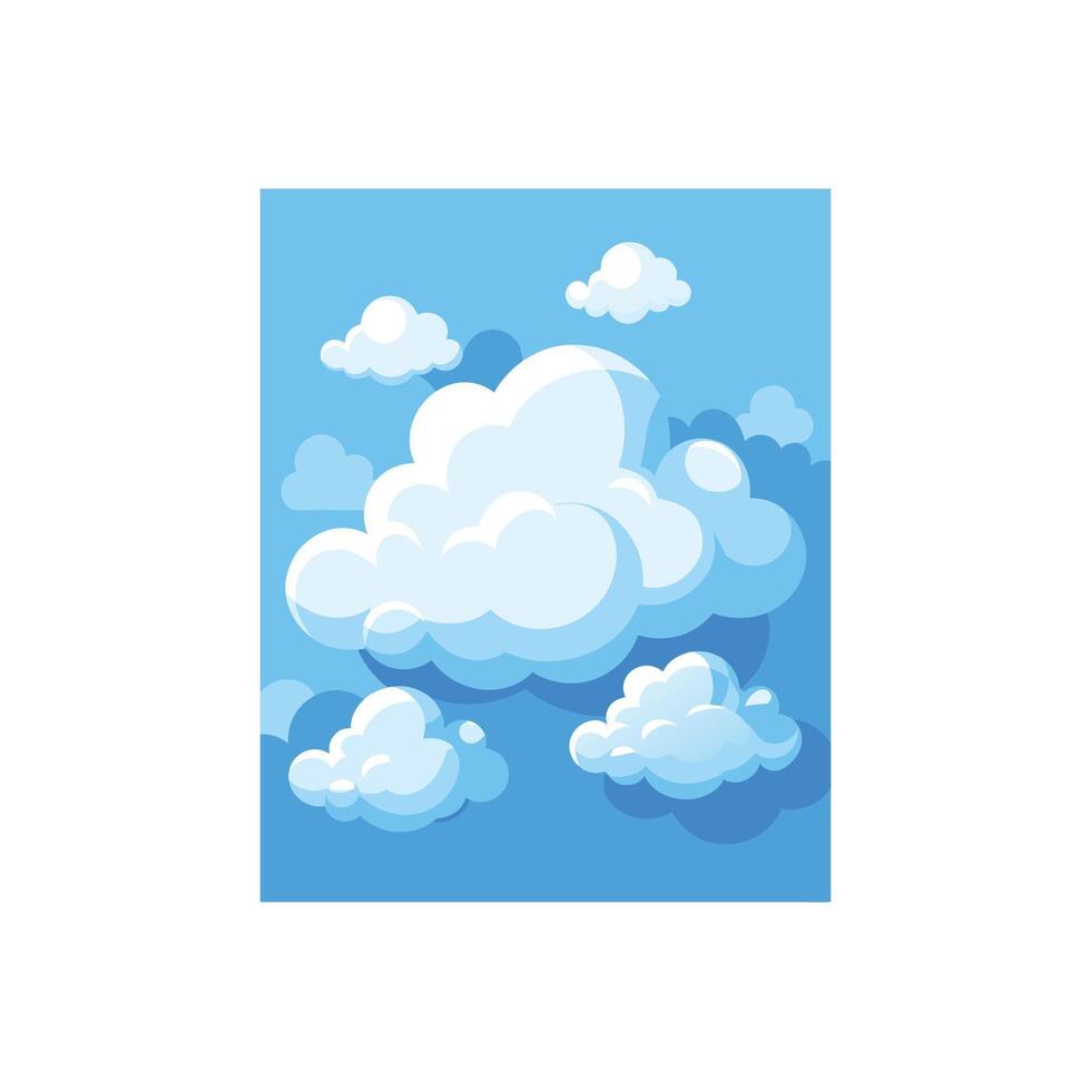 Dream in the Clouds Illustrating Sky Serenity vector