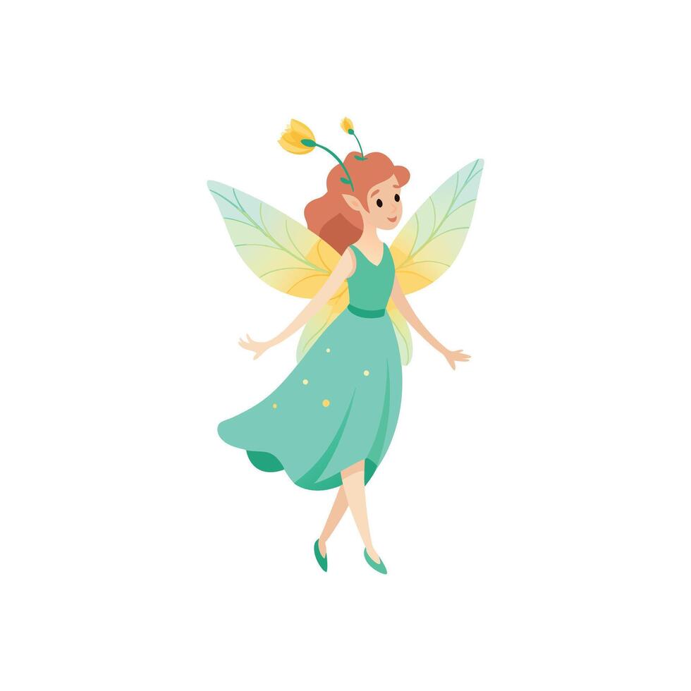 Enchanted Wings A Fairy Tale in Illustrations Design vector