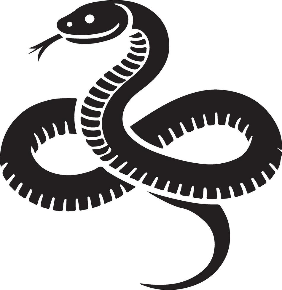 a snake with an infinity symbol on it vector