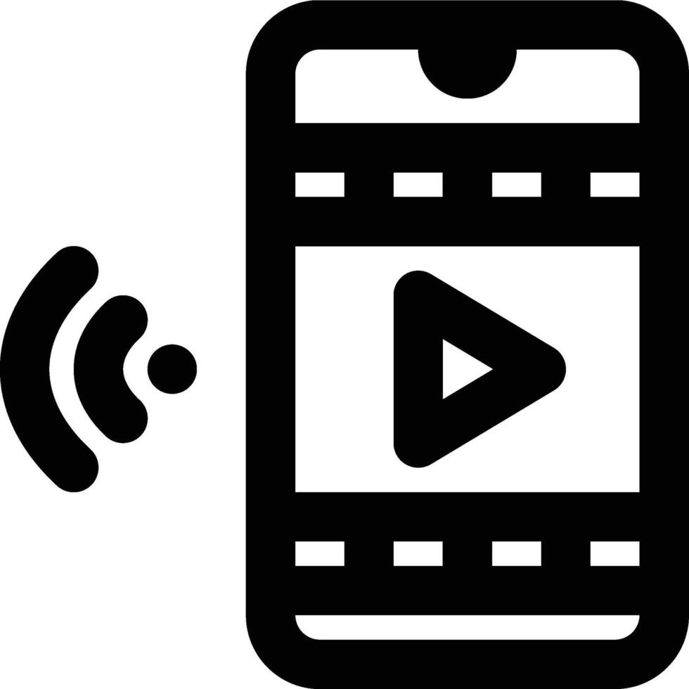 Movie App Entertainment Outline Icon vector