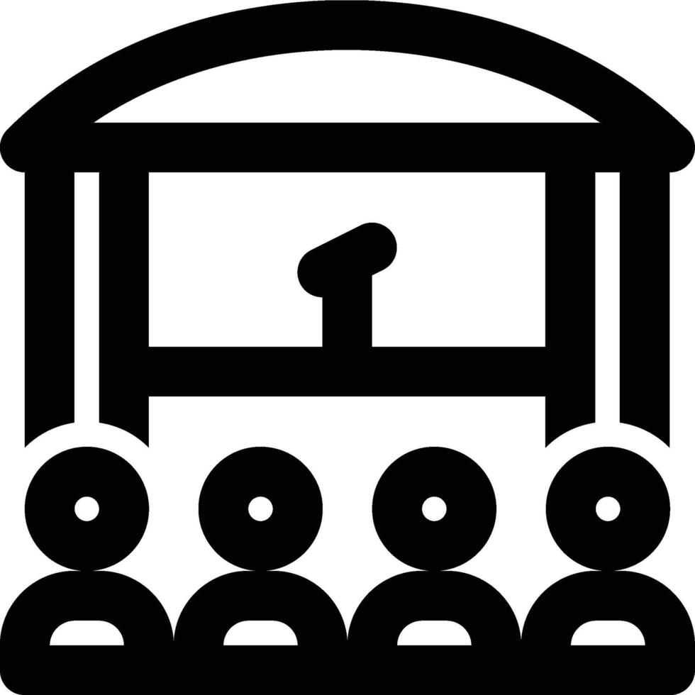 Live Concert, Live Music, Live Show Outline Icon vector