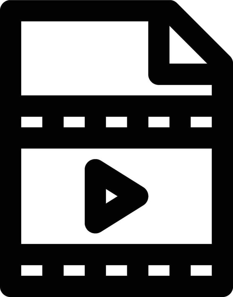 Movie File Entertainmen Outline Icon vector