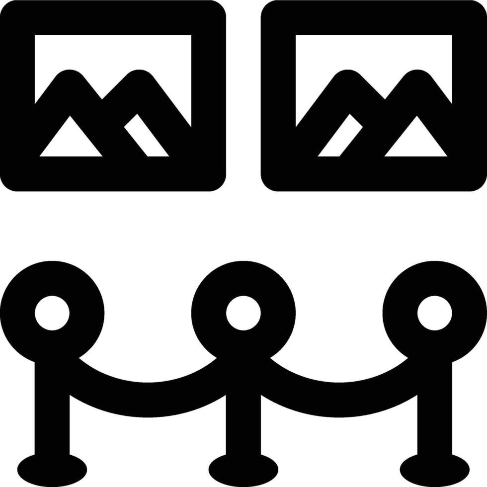 Art Gallery, Photo, Picture Outline Icon vector