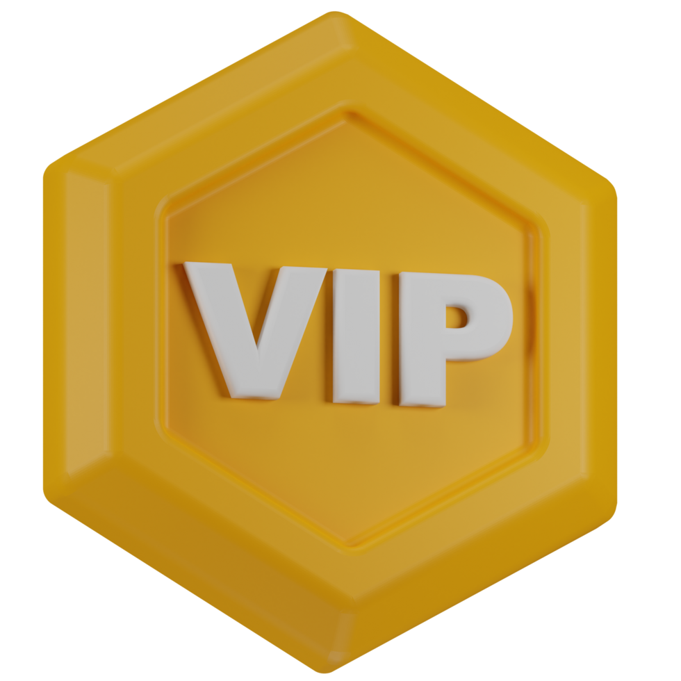 3D VIP Badge png