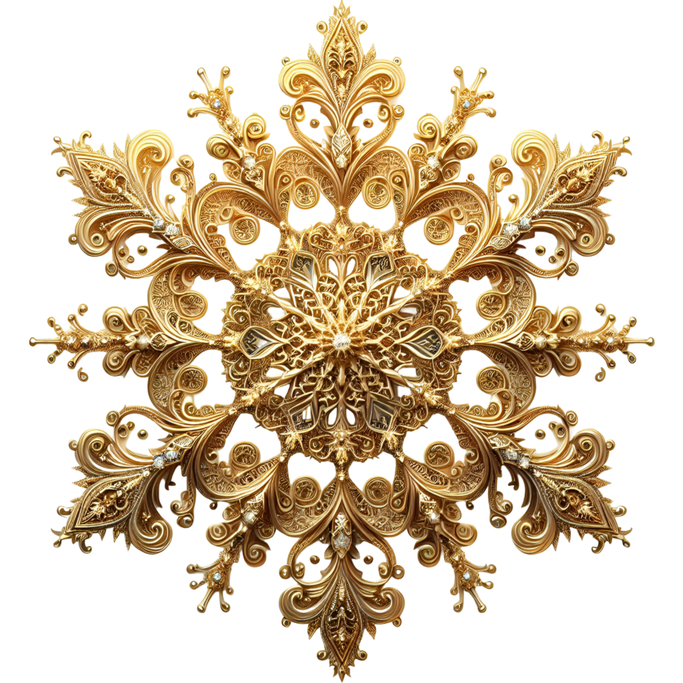 Shiny Snowflake Ornament png