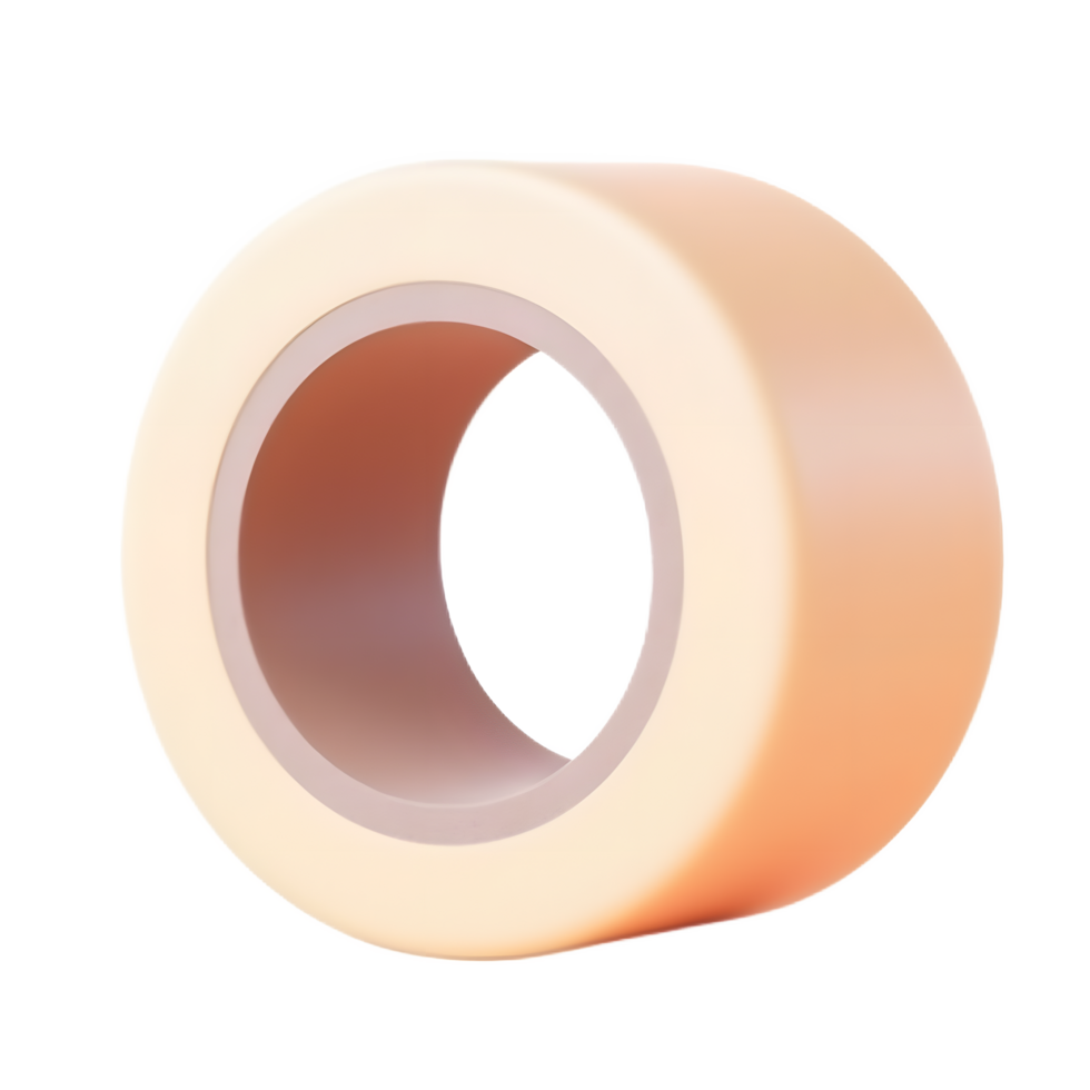 Peach Adhesive Tape Roll Packaging Design png