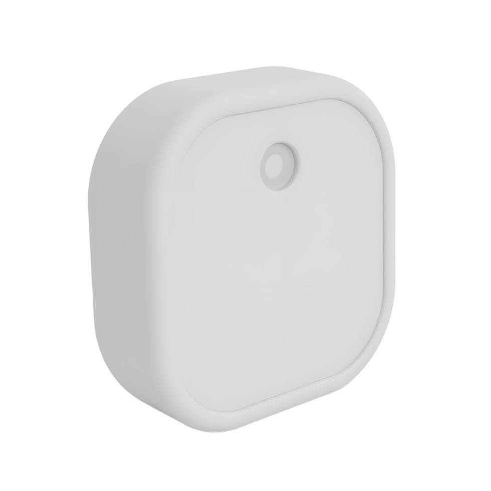 Compact White Smart Sensor Device for Home Automation png
