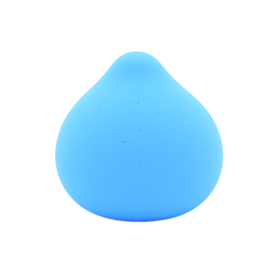 Abstract Blue Blob 3D Render Digital Art png