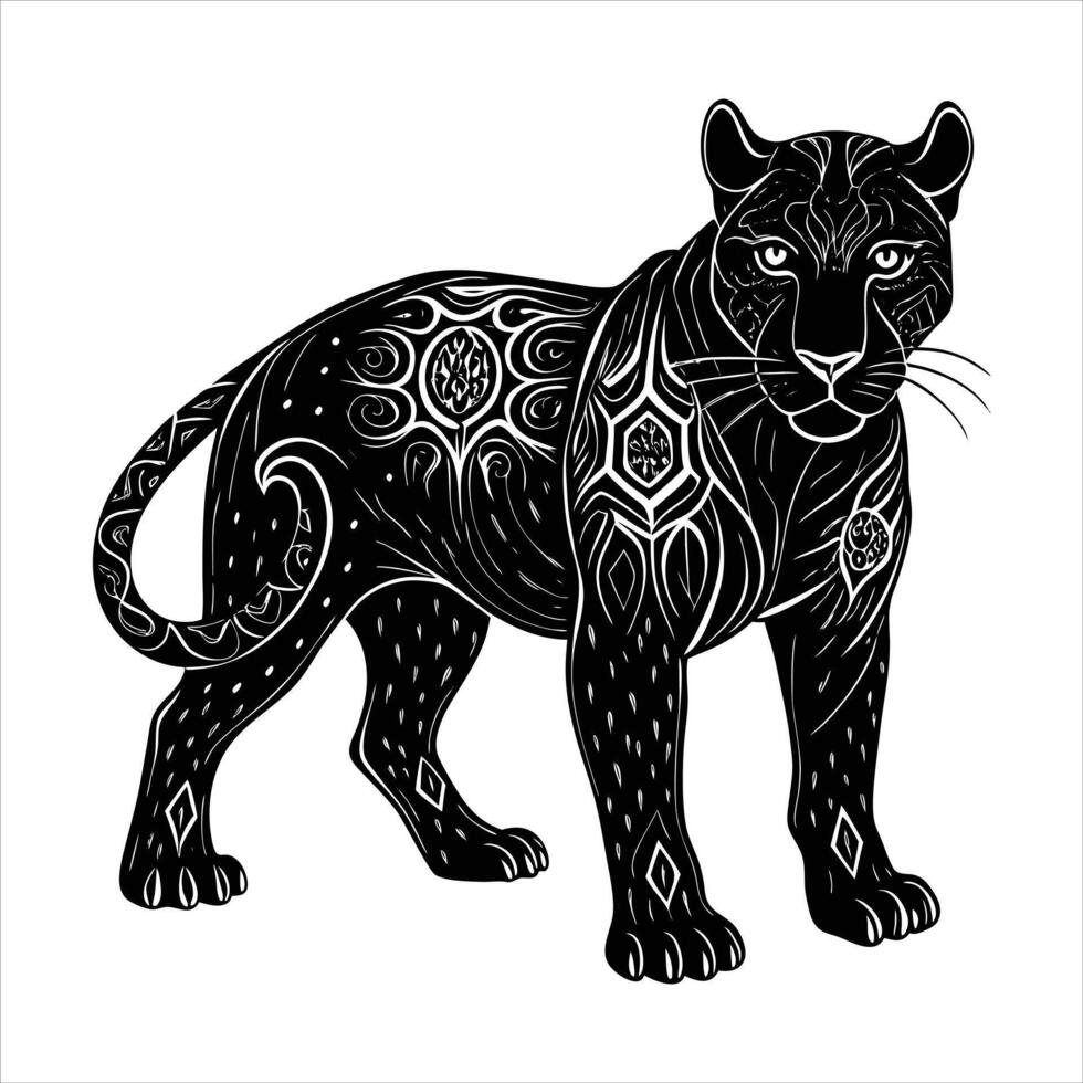Lynx sketch drawn graphic portrait vector