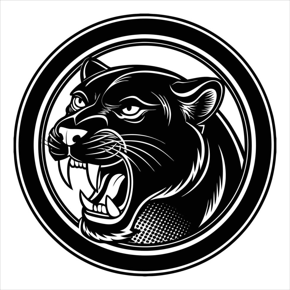 Panther Circle Logo vector