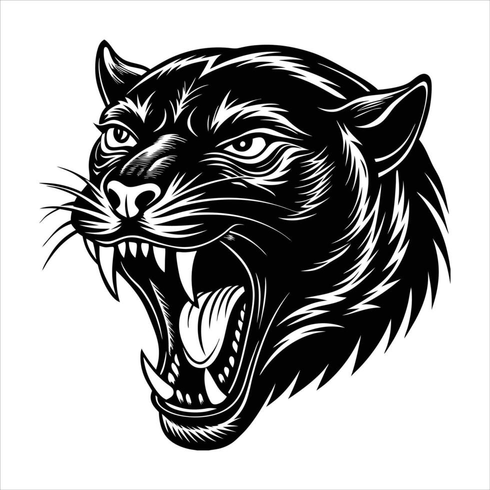 Panther Mouth Stock vector