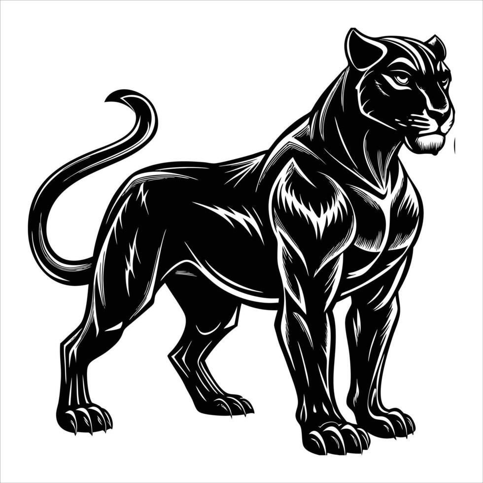 Panther Silhouette Stock vector