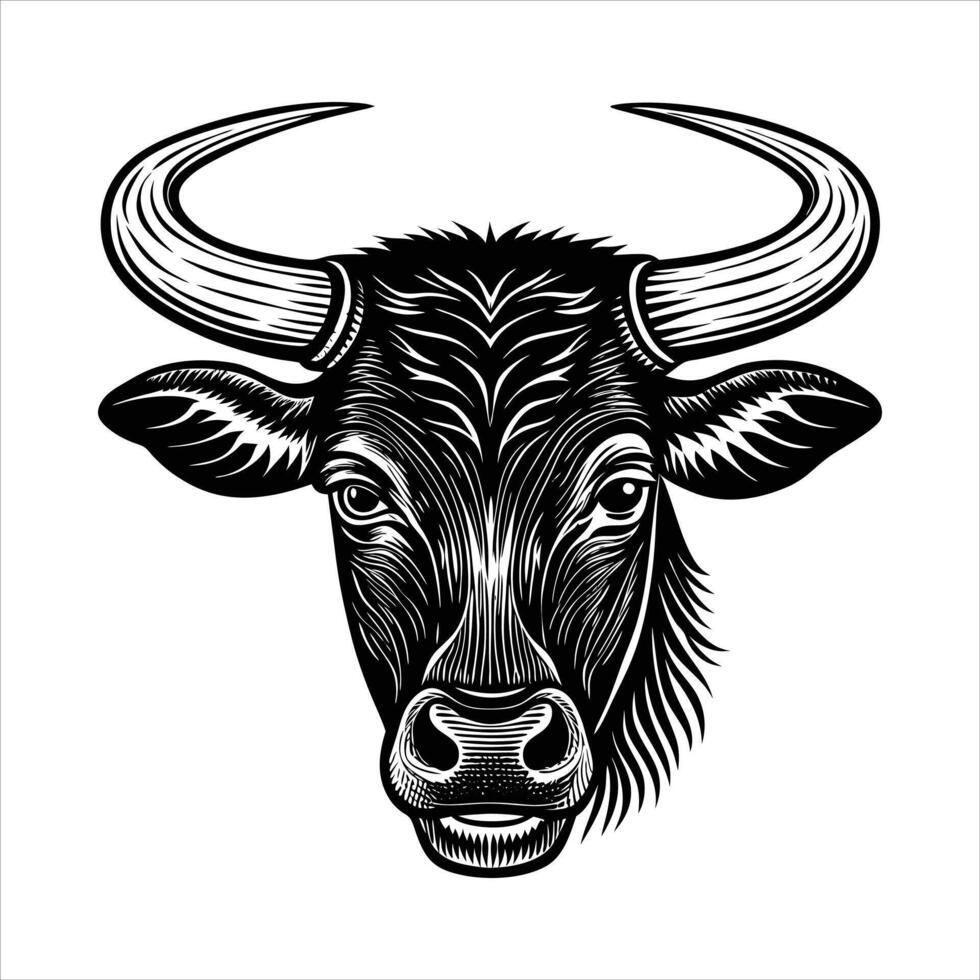 One single line drawing of fat cow for vector