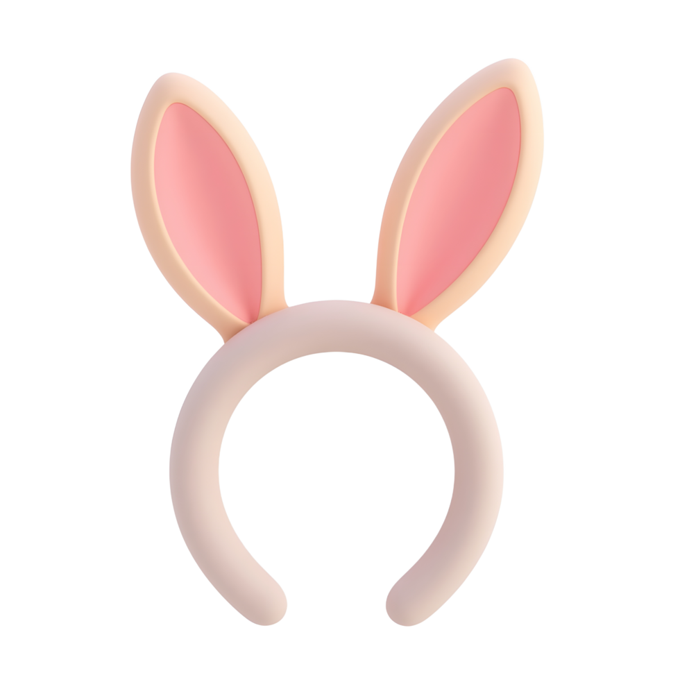 Cute Bunny Ears Headband Costume for Easter or Fun Celebrations png