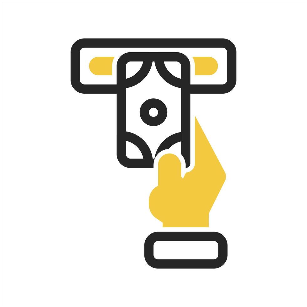 atm icon on isolated background vector