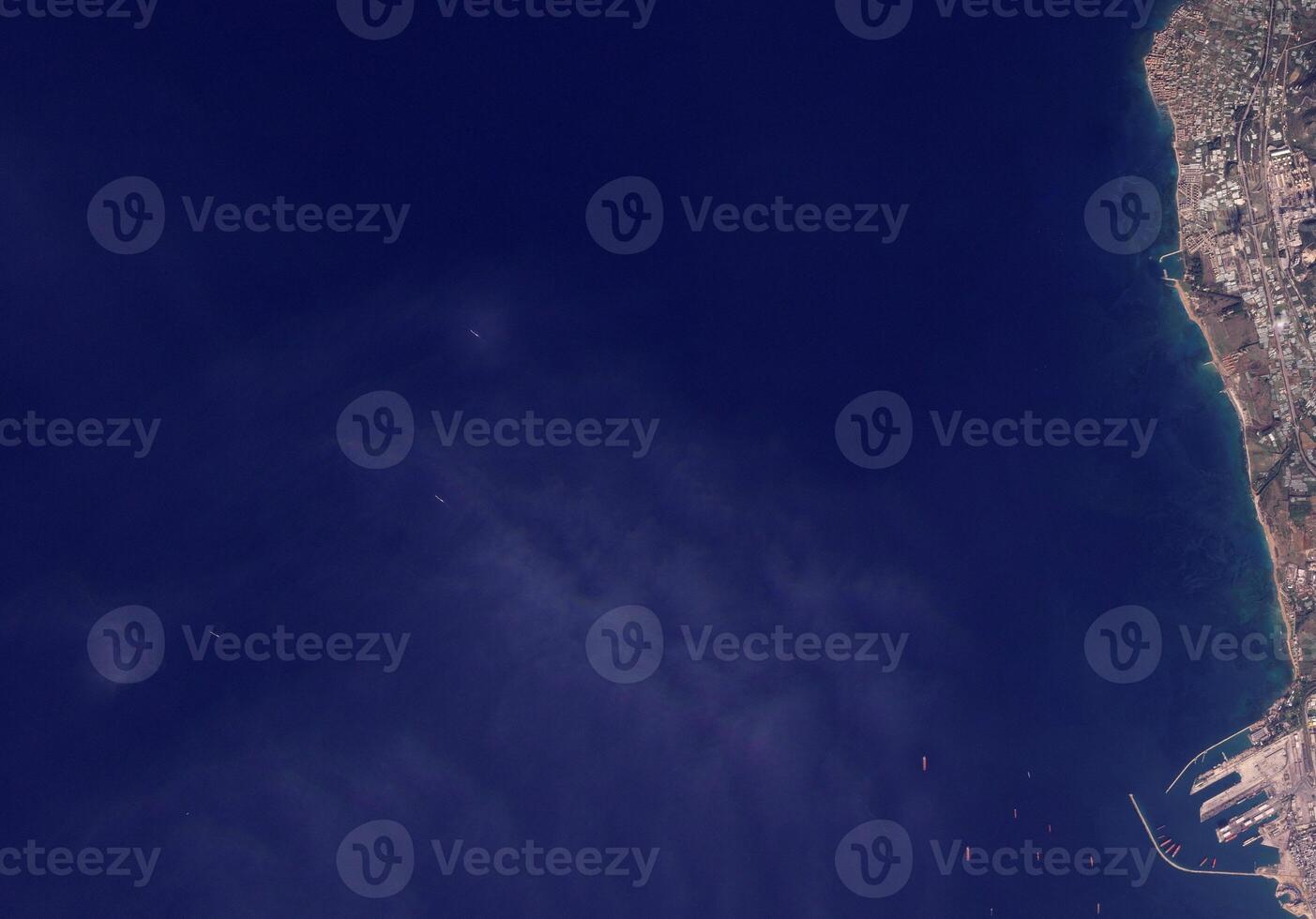 Satellite Image Russia Mediterranean Fleet Near Syria photo