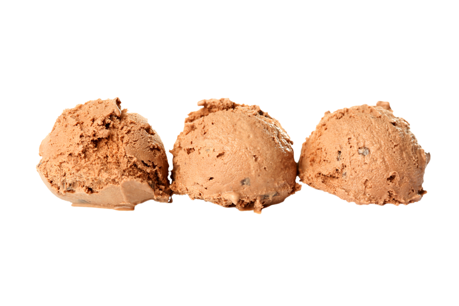 Chocolate Ice Cream Scoops. Chocolate Scoops with nuts png