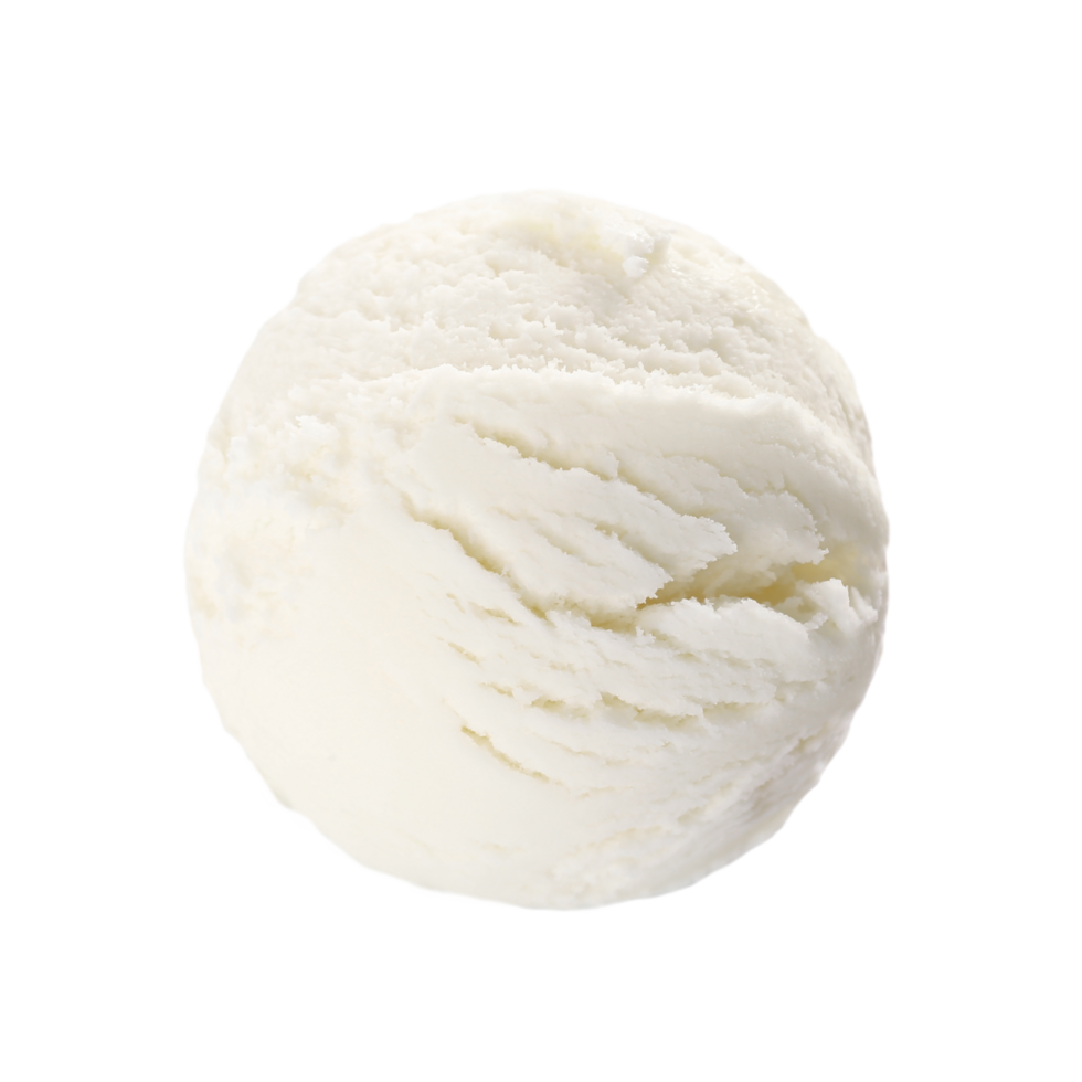 White Vanilla Ice Cream Scoop. White Scoop png