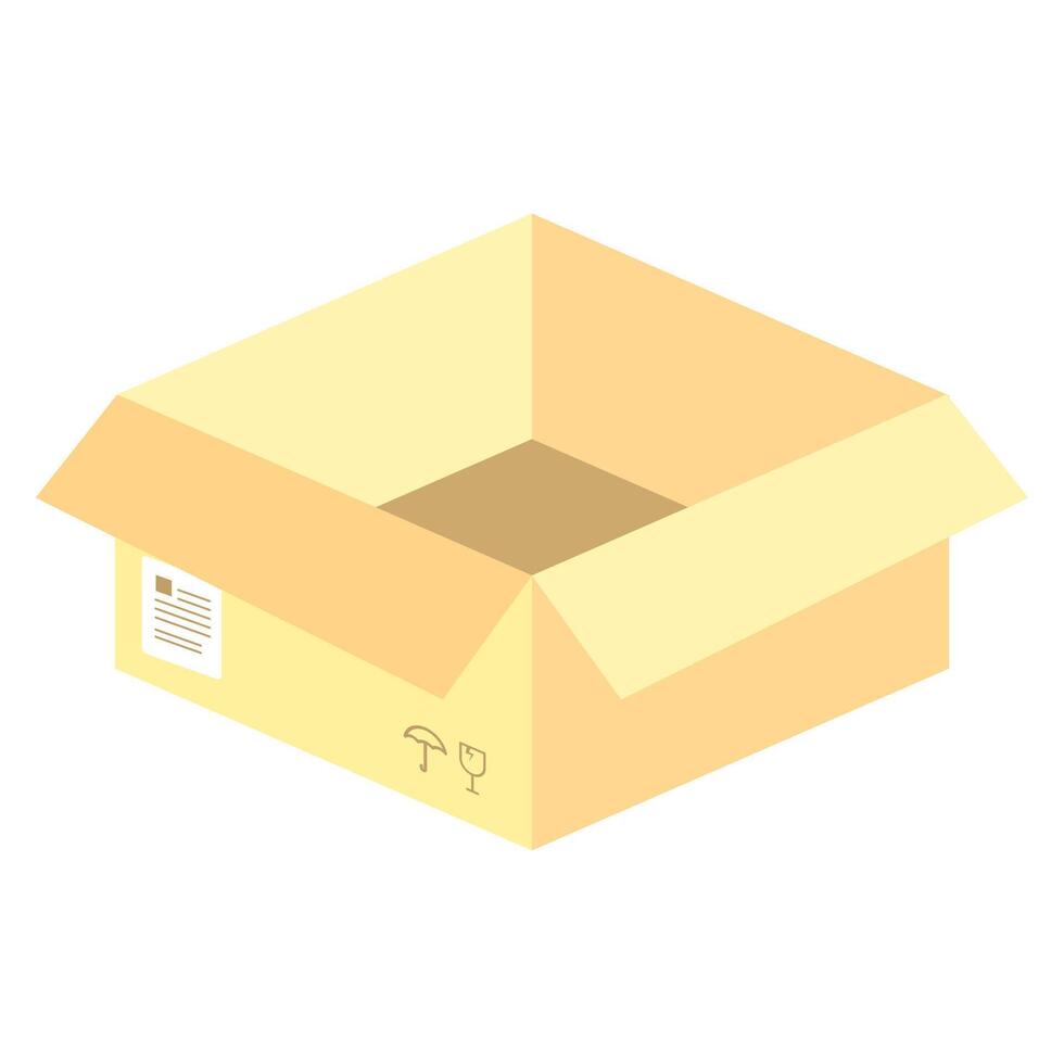 Cardboard box delivery box clipart design vector