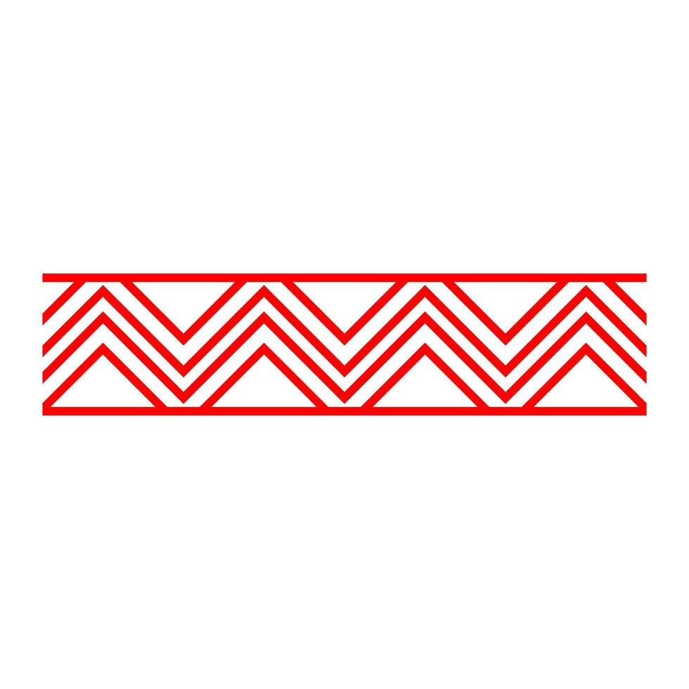 Red antique border , Chinese border frame vector