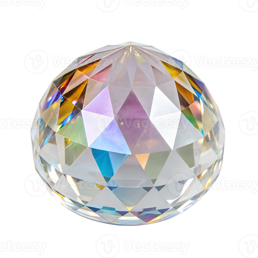 A decorative glass crystal., isolated on a transparent background png