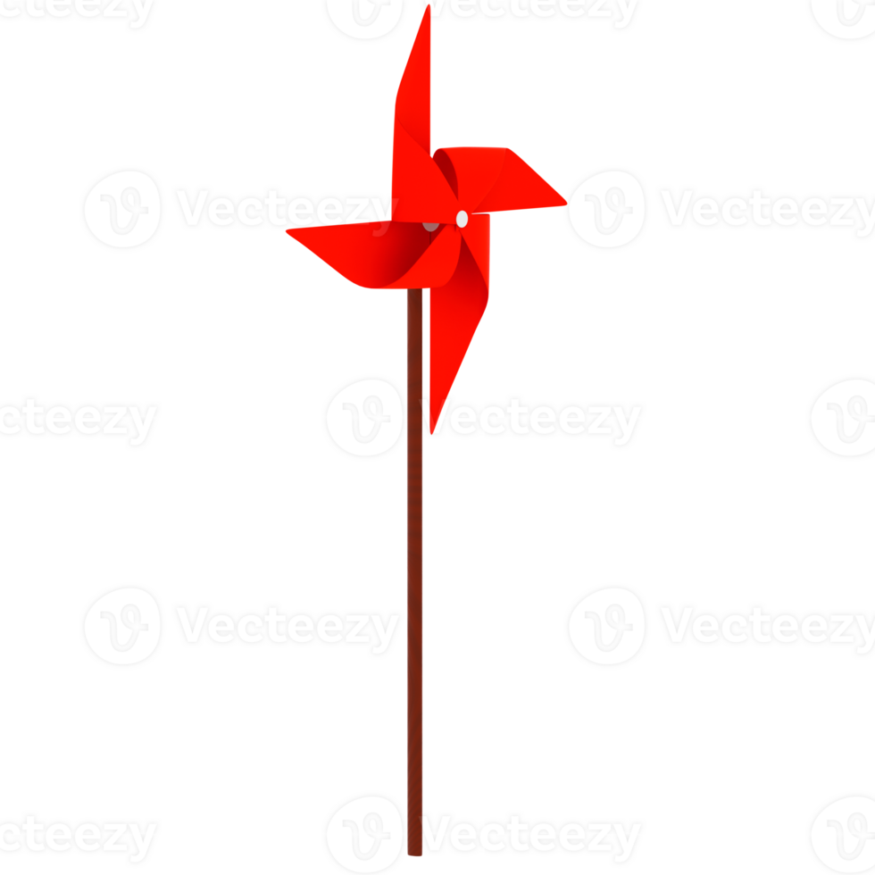 3d render red 3d render red pinwheel with transparent backgroundpinwheel with transparent background png