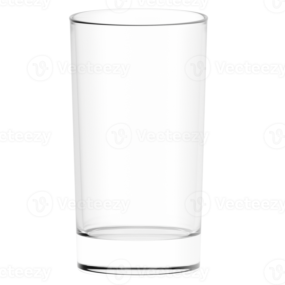 3d render drinking glass with transparent wallpaper png