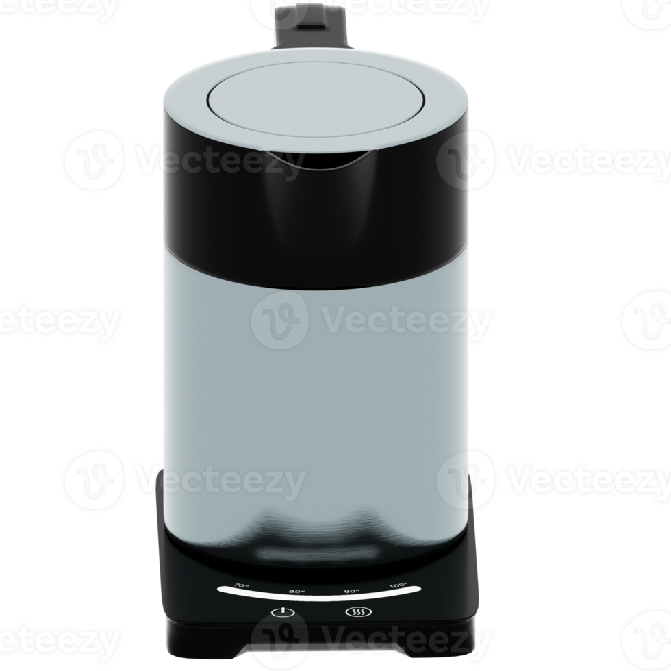 Electric kettle with transparent background png