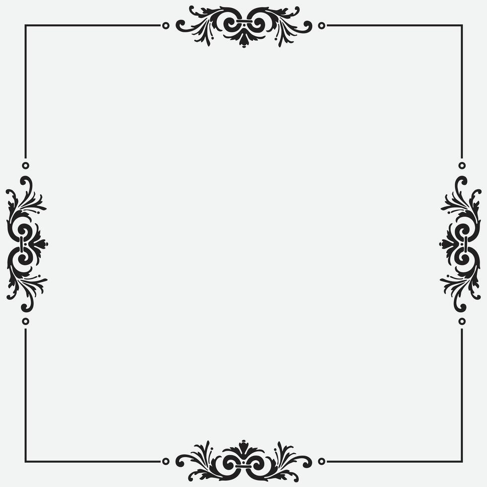 Ornamental label frames. decorative vintage frame. Vintage frame ornament. Art Deco Design Frame. vector