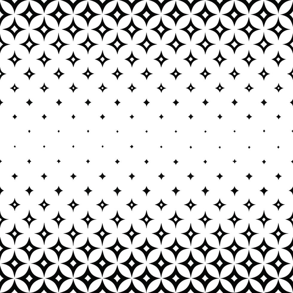 Geometric pattern of black diamonds on a white background. Seamless in one direction. vector