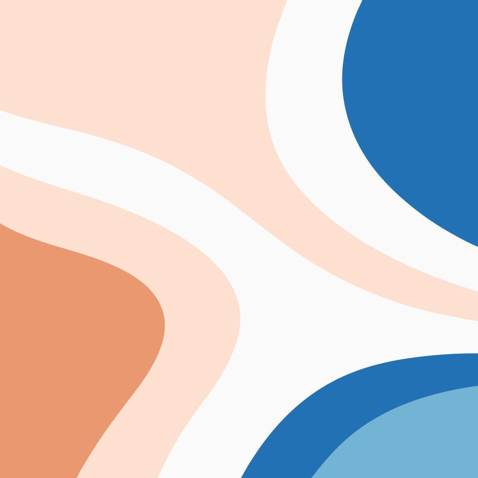 Beautiful of Colorful Art Orange, white and Blue, Abstract Modern Shape illustration. vector