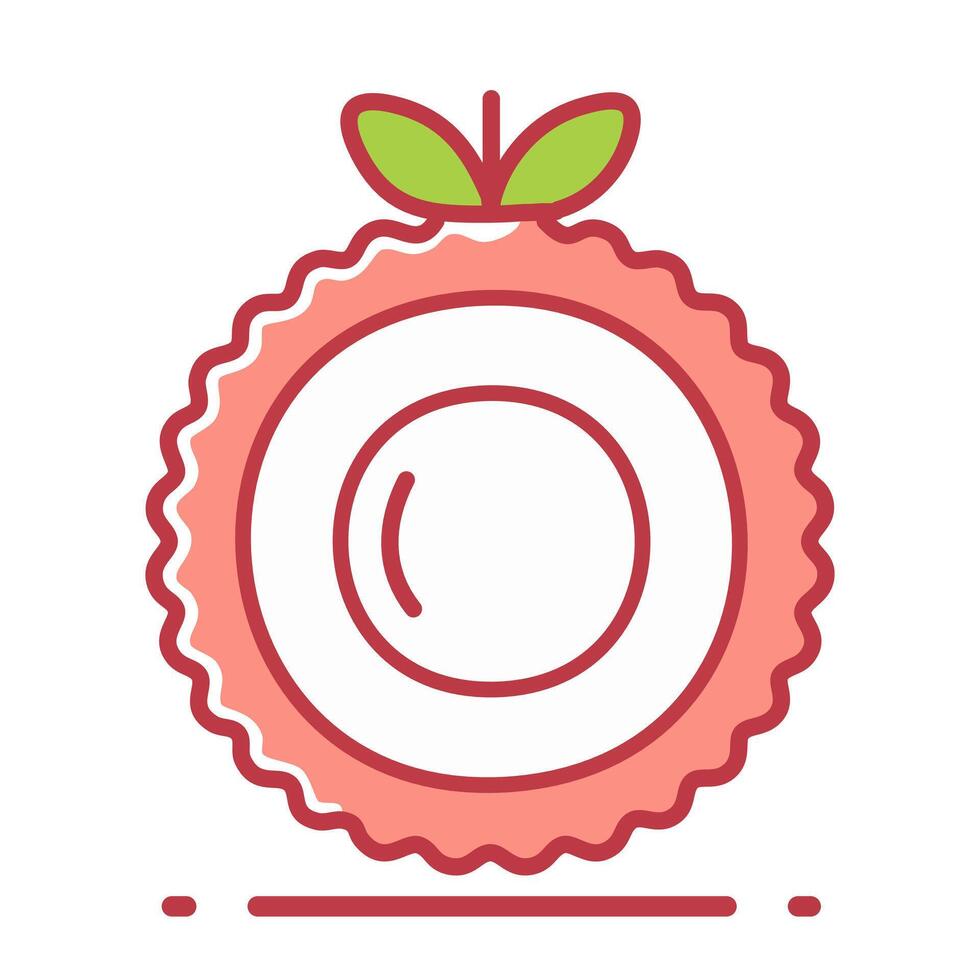Fruit icon, illustration, flat design, outline sign, linear symbol. vector