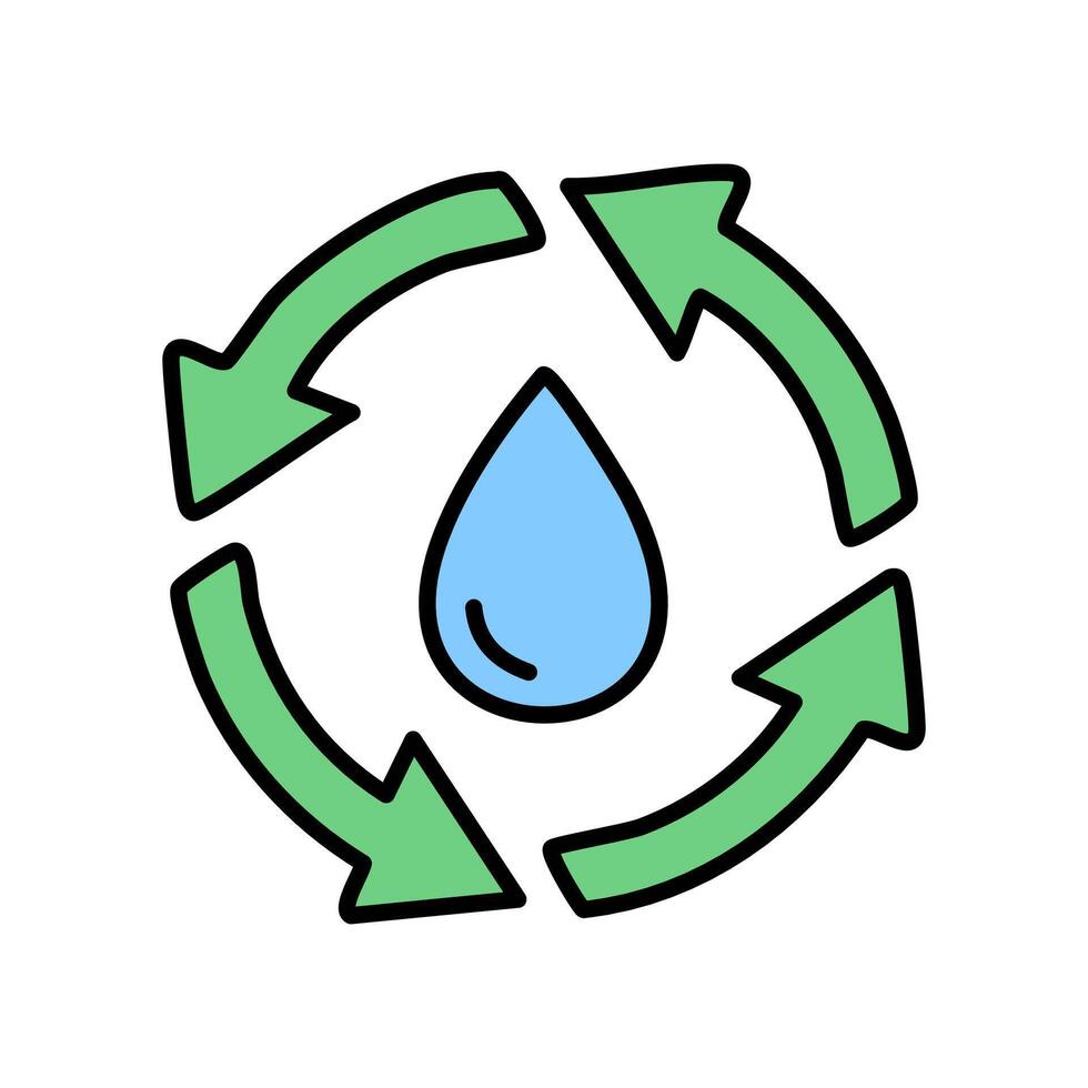 recycle icon illustration vector