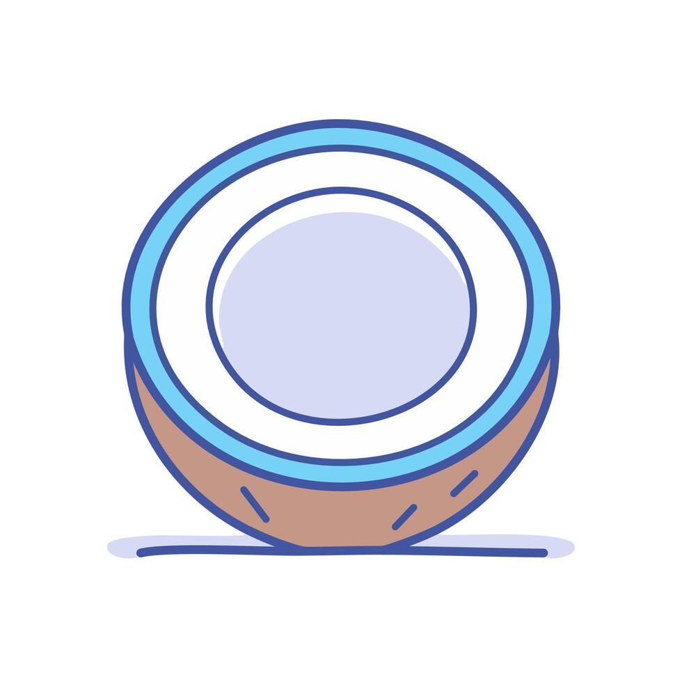 Coconut icon. Cartoon illustration of coconut icon for web design vector