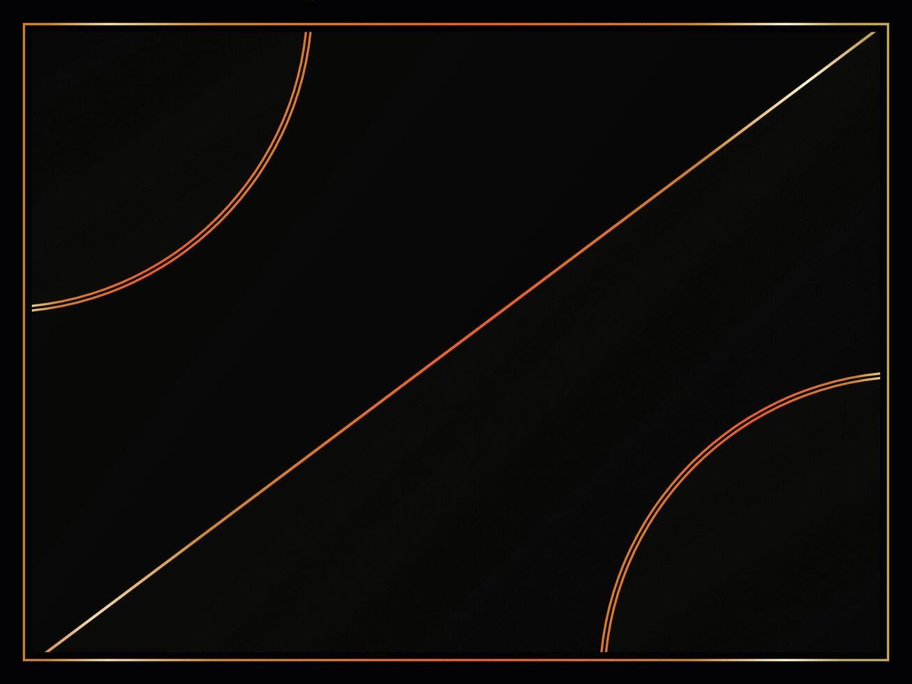 black background design. dark black Luxury background design with golden lines for banner, wallpaper cover design vector