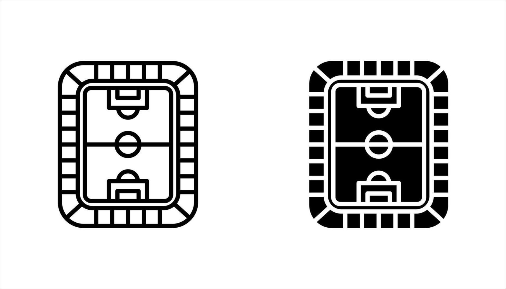 Stadium icon set vector
