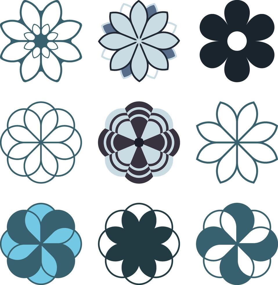 Flowers Bright Object vector