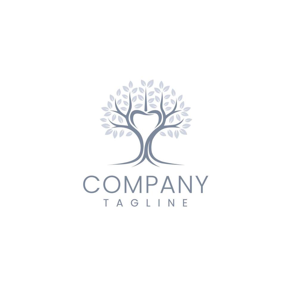 Elegant Dental Clinic, Tree, Leaf, logo Design vector