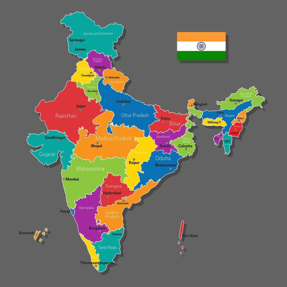 map of India vector