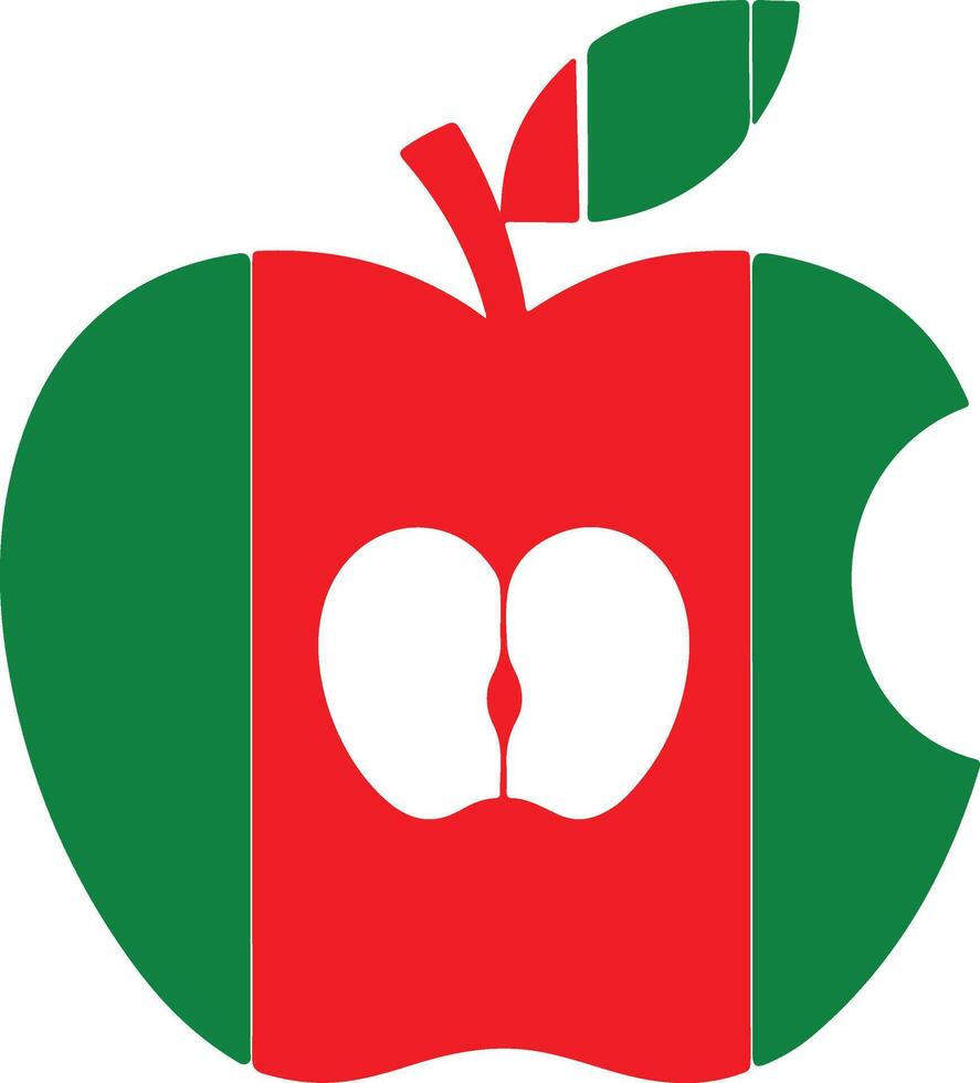 Creative Apple Art Design vector