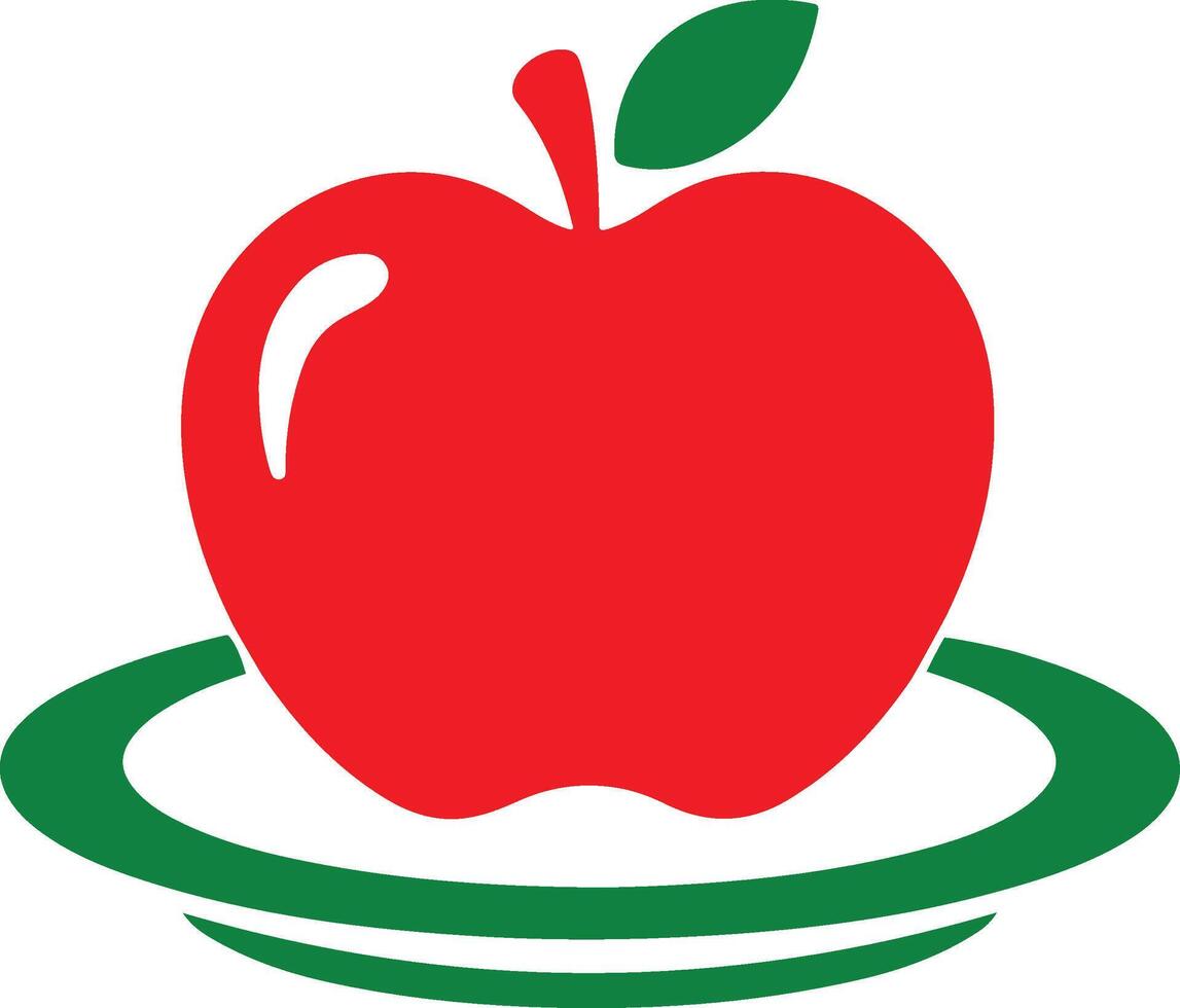 Fresh Apple Digital Art Masterpiece vector